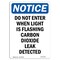 Signmission Sign, 14" H, 10" W, Rigid Plastic, When Light Is Flashing Sign, Portrait, 1014-V-11249 OS-NS-P-1014-V-11249 - alternate 1